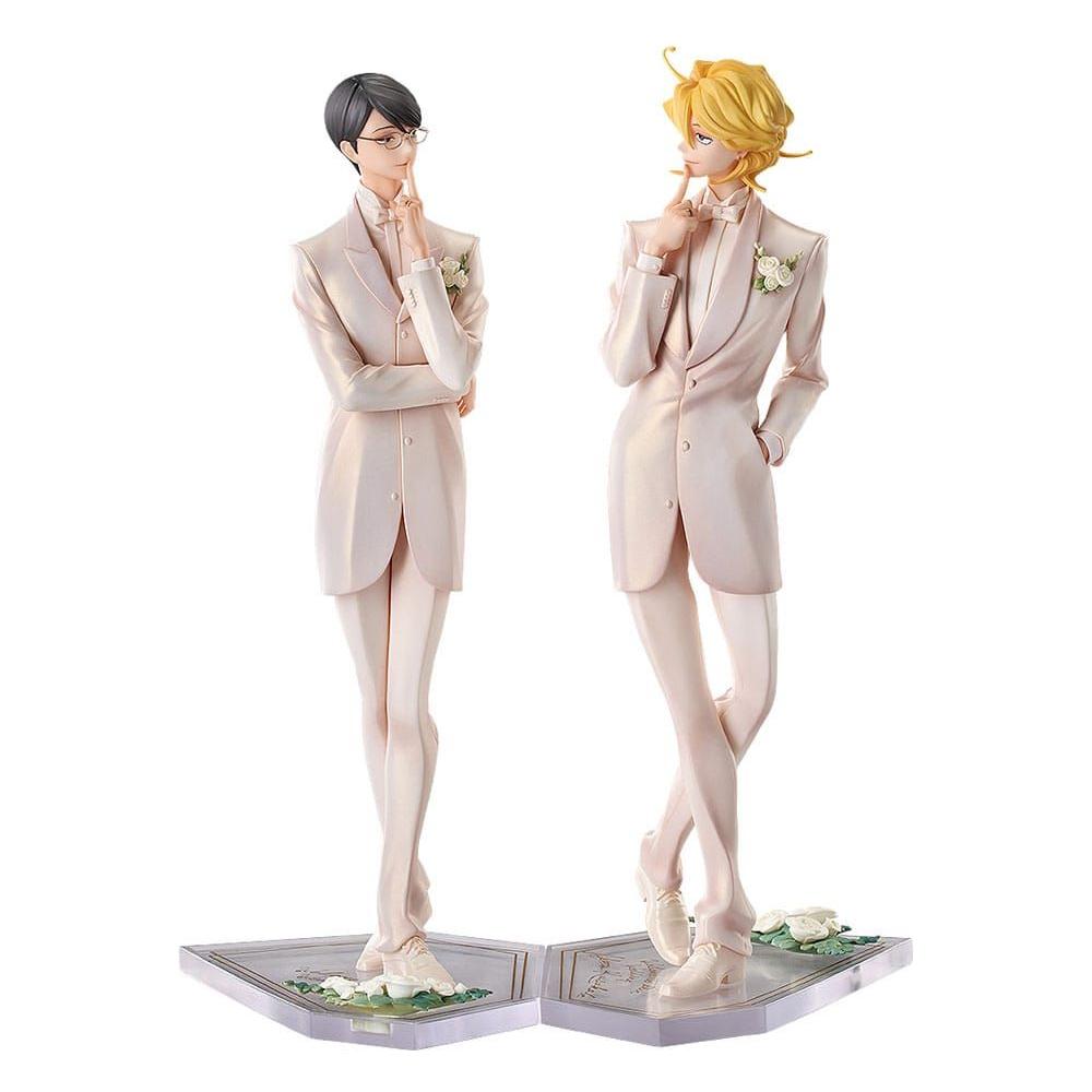 Doukyusei PVC Statues 2 - Pack 1/7 Hikaru Kusakabe & Licht Sajo: Wedding Ver. 24 cm - The Happy Toy Store