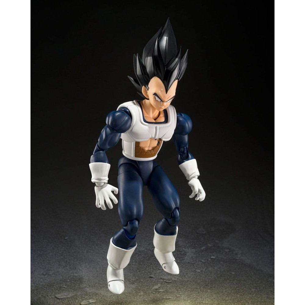 Dragon Ball S.H. Figuarts Action Figure Vegeta Old Battle Clothes 14 cm - The Happy Toy Store