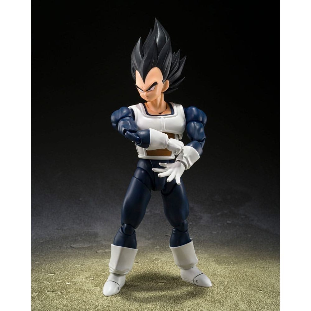 Dragon Ball S.H. Figuarts Action Figure Vegeta Old Battle Clothes 14 cm - The Happy Toy Store
