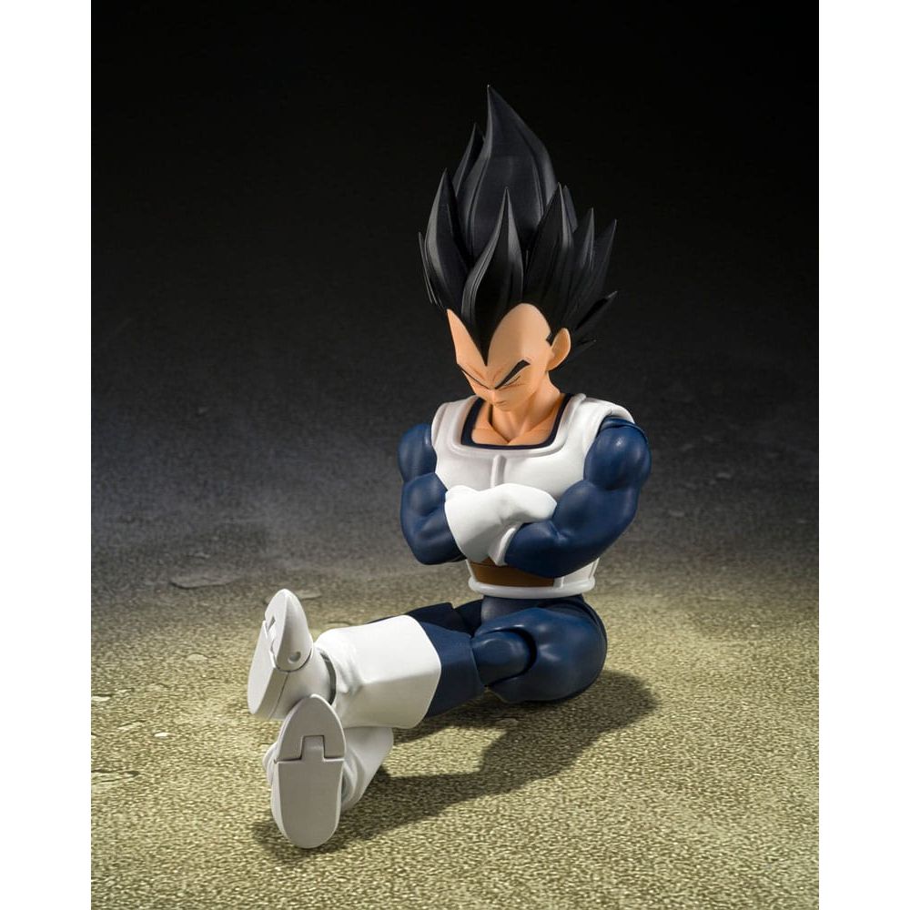 Dragon Ball S.H. Figuarts Action Figure Vegeta Old Battle Clothes 14 cm - The Happy Toy Store