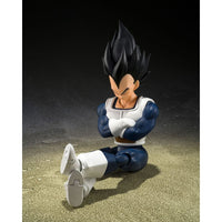 Dragon Ball S.H. Figuarts Action Figure Vegeta Old Battle Clothes 14 cm - The Happy Toy Store