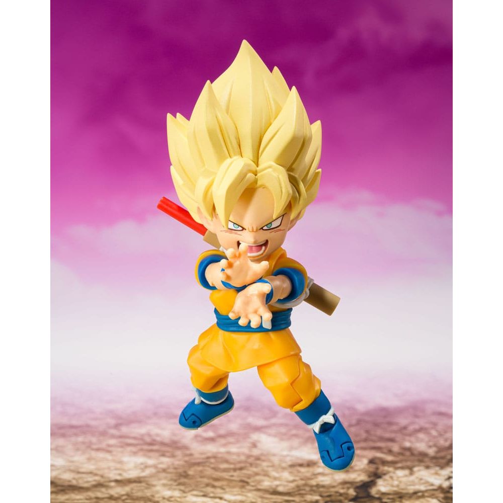 Dragon Ball S.H.Figuarts Action Figure Super Saiyan Son Goku (mini) Daima 8 cm - The Happy Toy Store