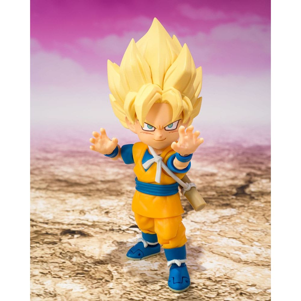 Dragon Ball S.H.Figuarts Action Figure Super Saiyan Son Goku (mini) Daima 8 cm - The Happy Toy Store