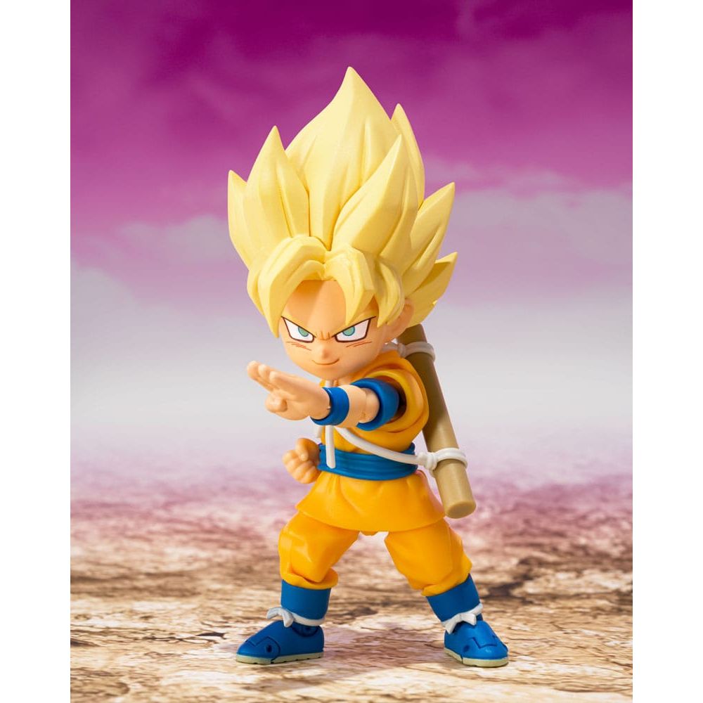Dragon Ball S.H.Figuarts Action Figure Super Saiyan Son Goku (mini) Daima 8 cm - The Happy Toy Store