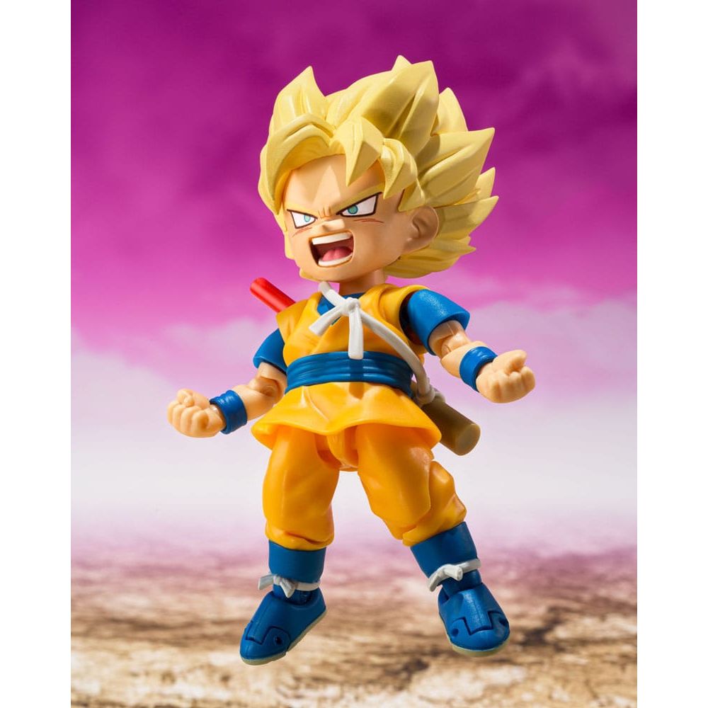 Dragon Ball S.H.Figuarts Action Figure Super Saiyan Son Goku (mini) Daima 8 cm - The Happy Toy Store