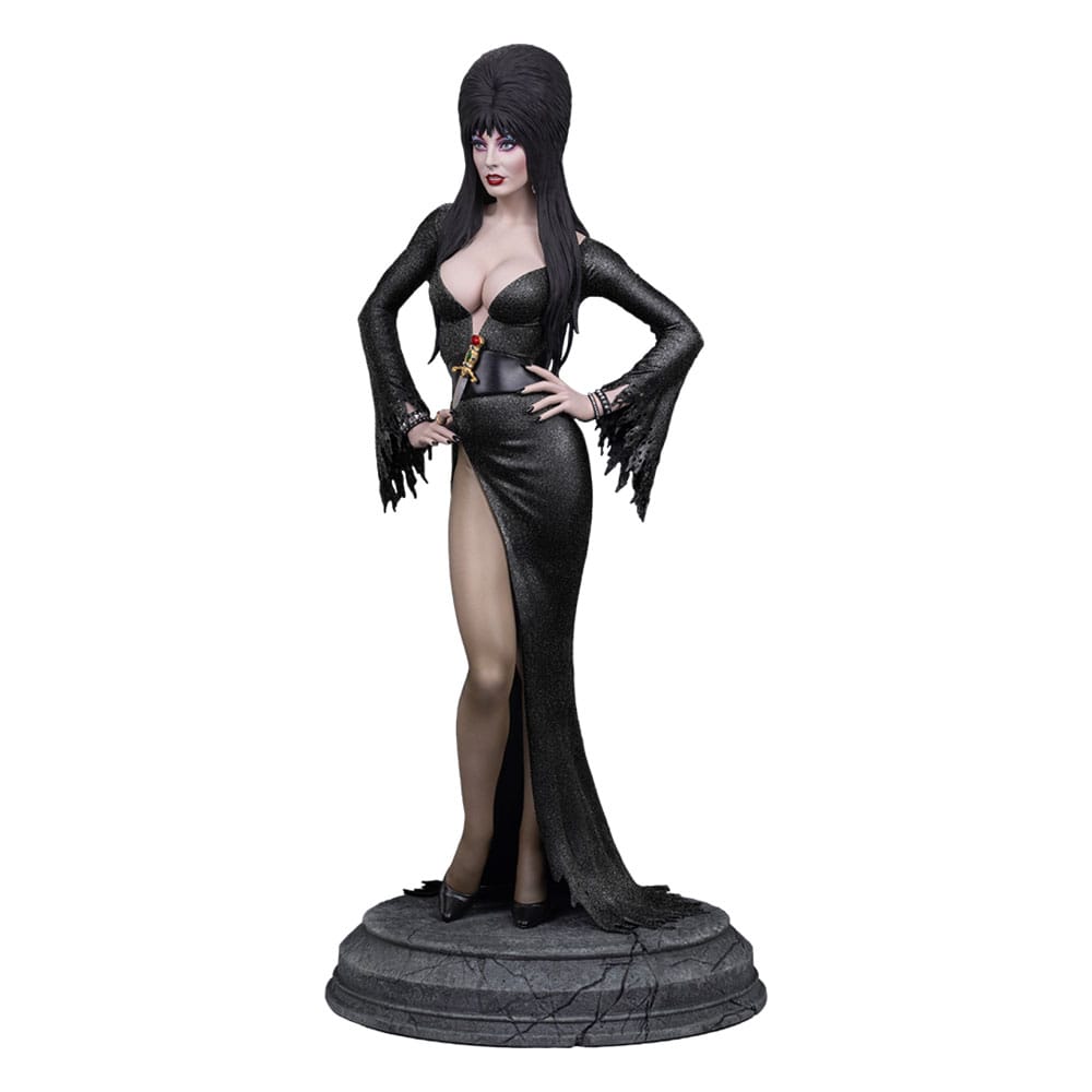 Elvira: Mistress of the Dark Maquette 1/4 Elvira (Black Glitter Dress) 48 cm - The Happy Toy Store
