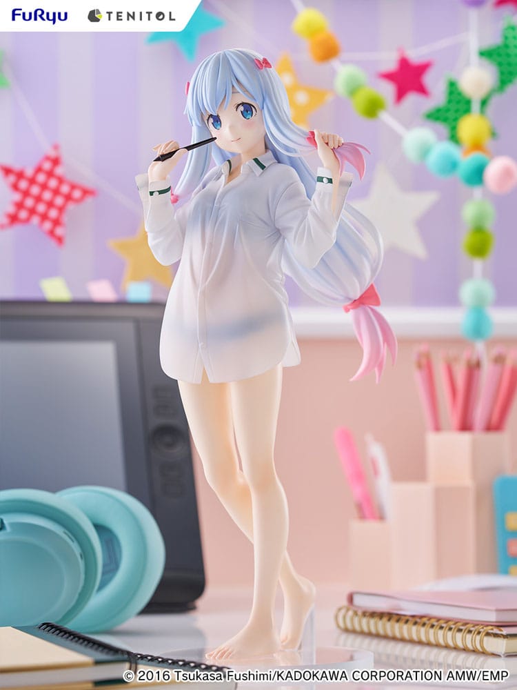 Eromanga Sensei Tenitol Tall PVC Statue Sagiri Izumi Shirts Ver. 30 cm - The Happy Toy Store