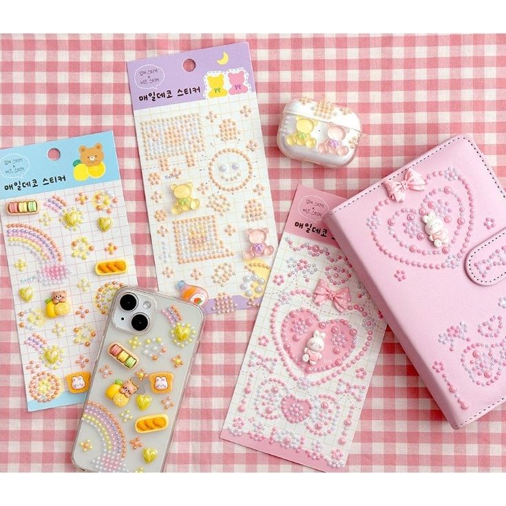 Everyday 3D Epoxy Deco Stickers– Cute Jelly Bead Style - The Happy Toy Store