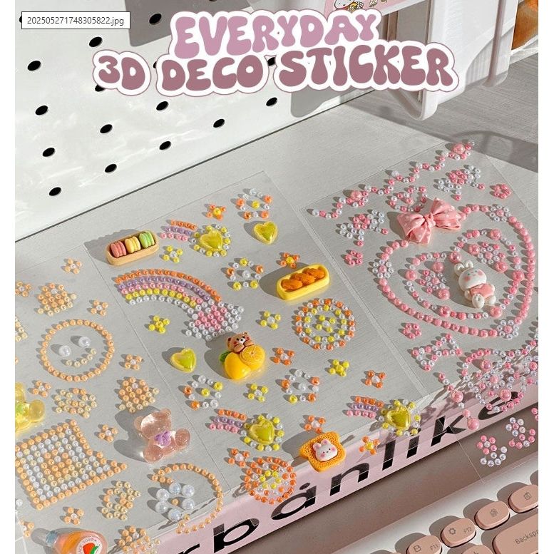 Everyday 3D Epoxy Deco Stickers– Cute Jelly Bead Style - The Happy Toy Store