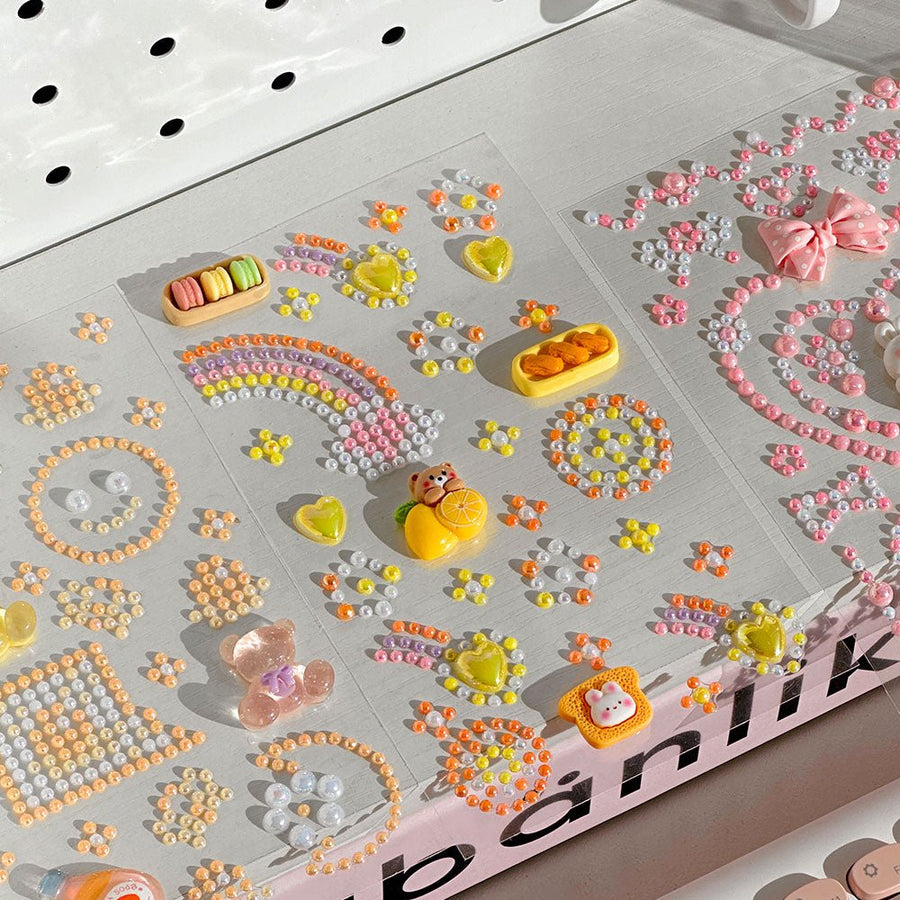 Everyday 3D Epoxy Deco Stickers– Cute Jelly Bead Style - The Happy Toy Store