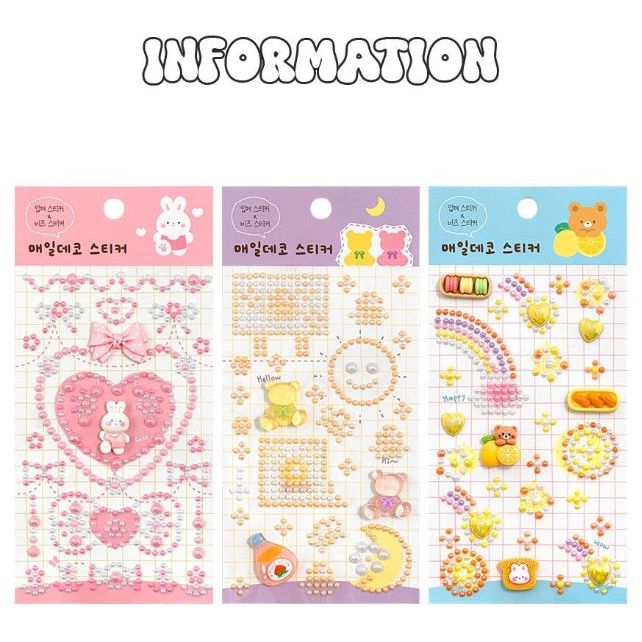 Everyday 3D Epoxy Deco Stickers– Cute Jelly Bead Style - The Happy Toy Store