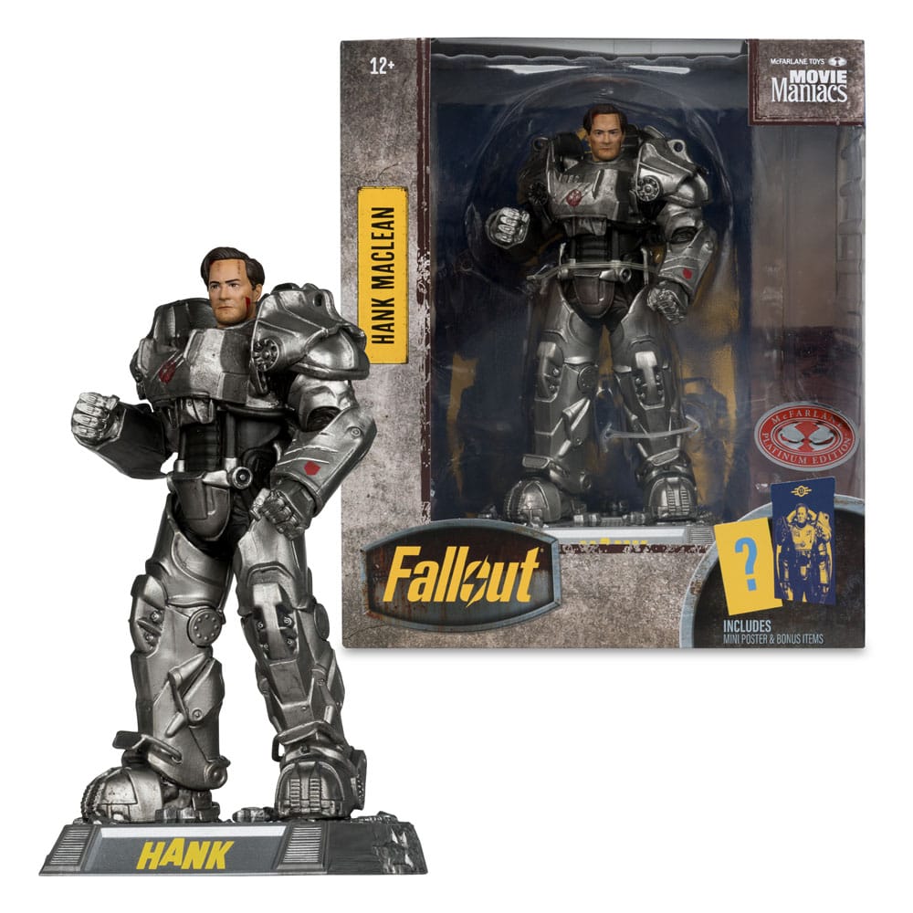 Fallout Movie Maniacs Action Figure Hank Maclean (Season 2) (Red Platinum Edition) 17 cm - The Happy Toy Store