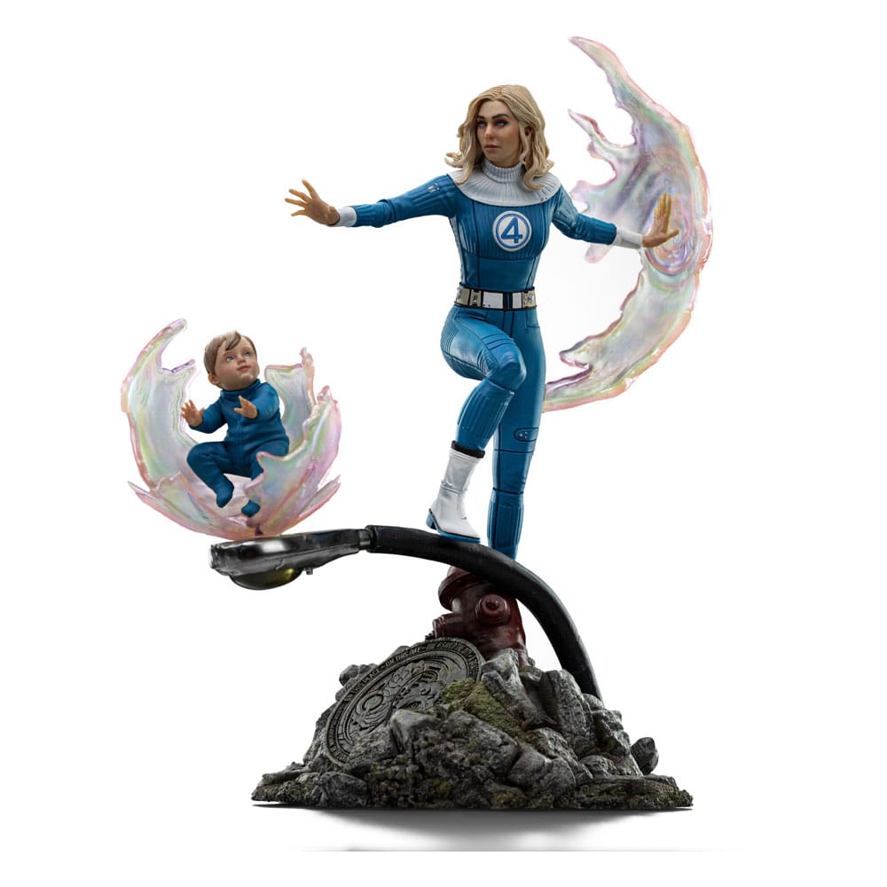 Fantastic Four Art Scale Statue 1/10 Invisible Woman and Franklin 28 cm - The Happy Toy Store