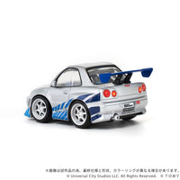 Fast & Furious Q - Village Vehicle with mini - figure Nissan Skyline GT - R (R34) 9 cm - The Happy Toy Store
