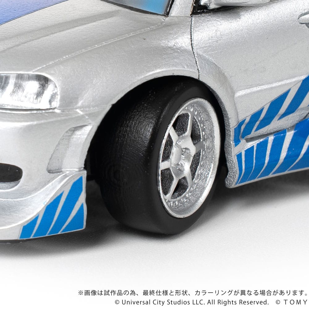 Fast & Furious Q - Village Vehicle with mini - figure Nissan Skyline GT - R (R34) 9 cm - The Happy Toy Store
