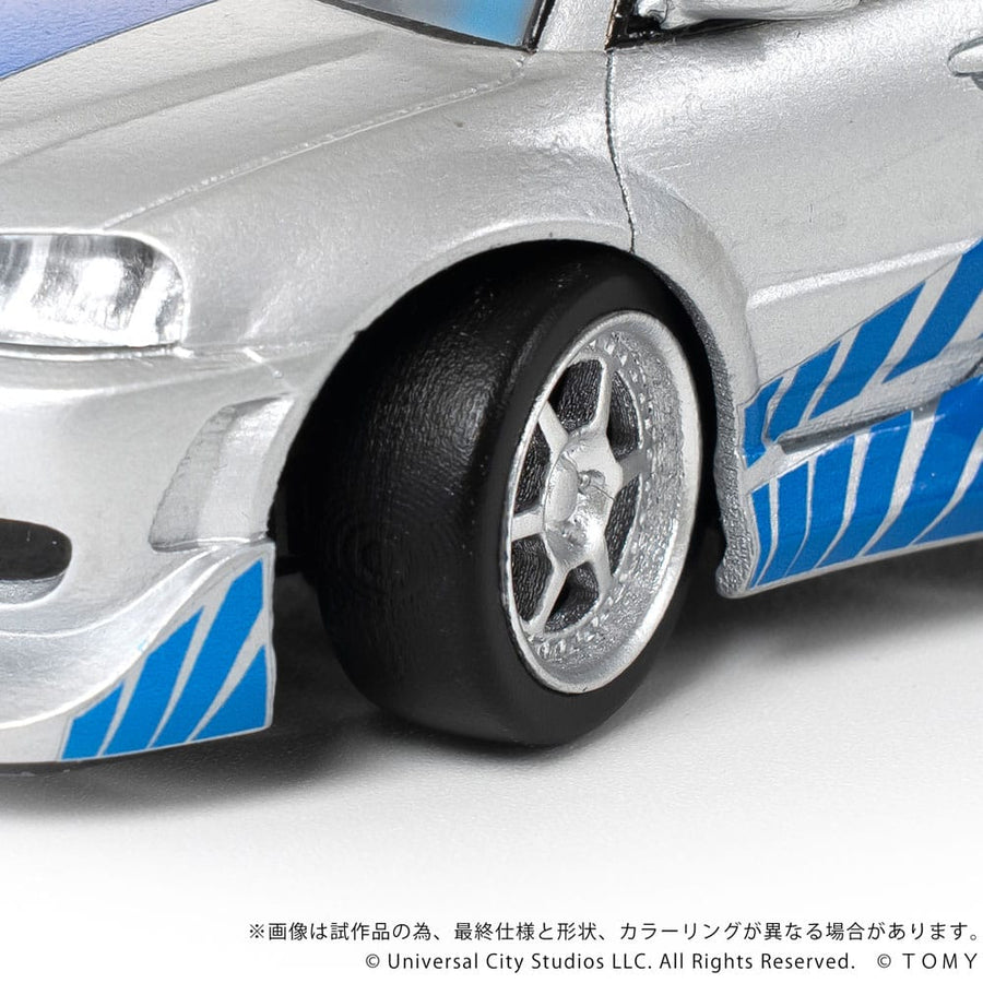 Fast & Furious Q - Village Vehicle with mini - figure Nissan Skyline GT - R (R34) 9 cm - The Happy Toy Store
