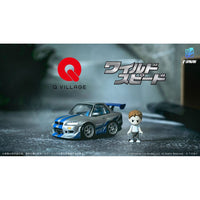 Fast & Furious Q - Village Vehicle with mini - figure Nissan Skyline GT - R (R34) 9 cm - The Happy Toy Store