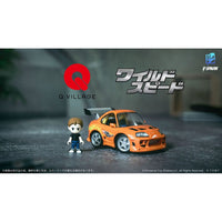 Fast & Furious Q - Village Vehicle with mini - figure Toyota Supra JZA80 9 cm - The Happy Toy Store