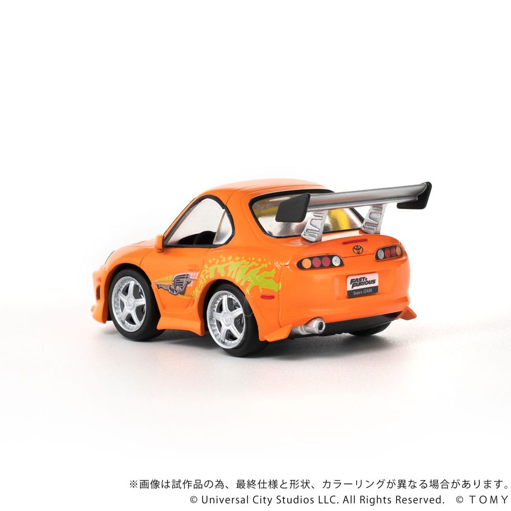 Fast & Furious Q - Village Vehicle with mini - figure Toyota Supra JZA80 9 cm - The Happy Toy Store