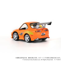 Fast & Furious Q - Village Vehicle with mini - figure Toyota Supra JZA80 9 cm - The Happy Toy Store