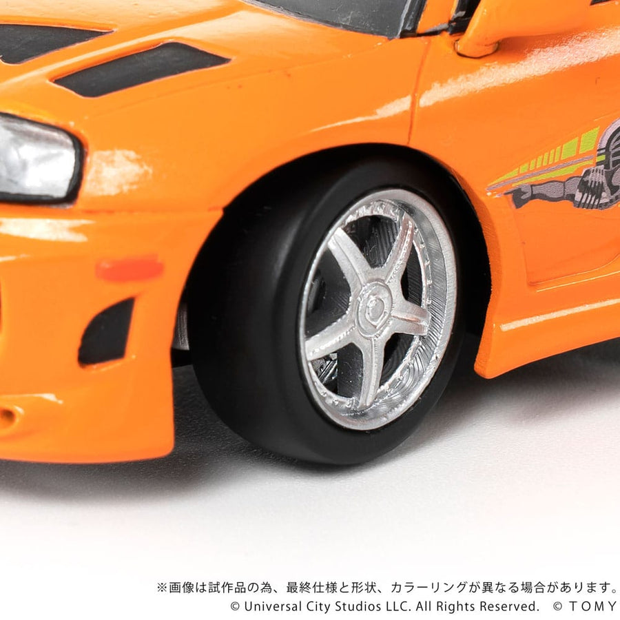 Fast & Furious Q - Village Vehicle with mini - figure Toyota Supra JZA80 9 cm - The Happy Toy Store