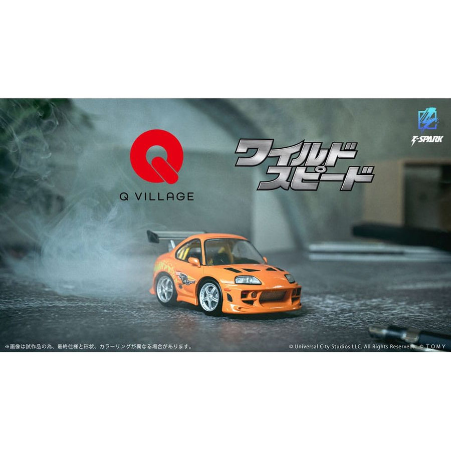 Fast & Furious Q - Village Vehicle with mini - figure Toyota Supra JZA80 9 cm - The Happy Toy Store