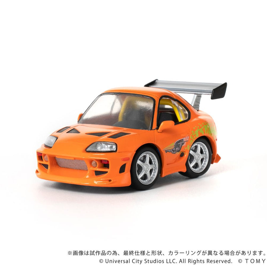 Fast & Furious Q - Village Vehicle with mini - figure Toyota Supra JZA80 9 cm - The Happy Toy Store