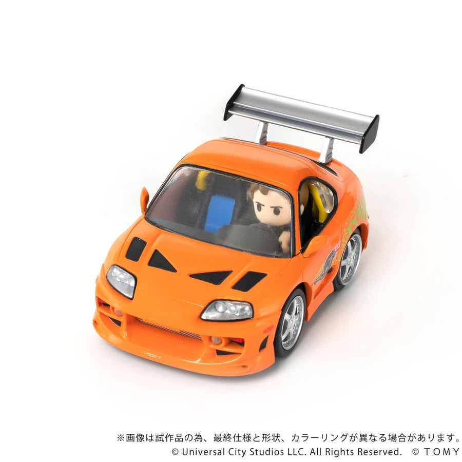 Fast & Furious Q - Village Vehicle with mini - figure Toyota Supra JZA80 9 cm - The Happy Toy Store