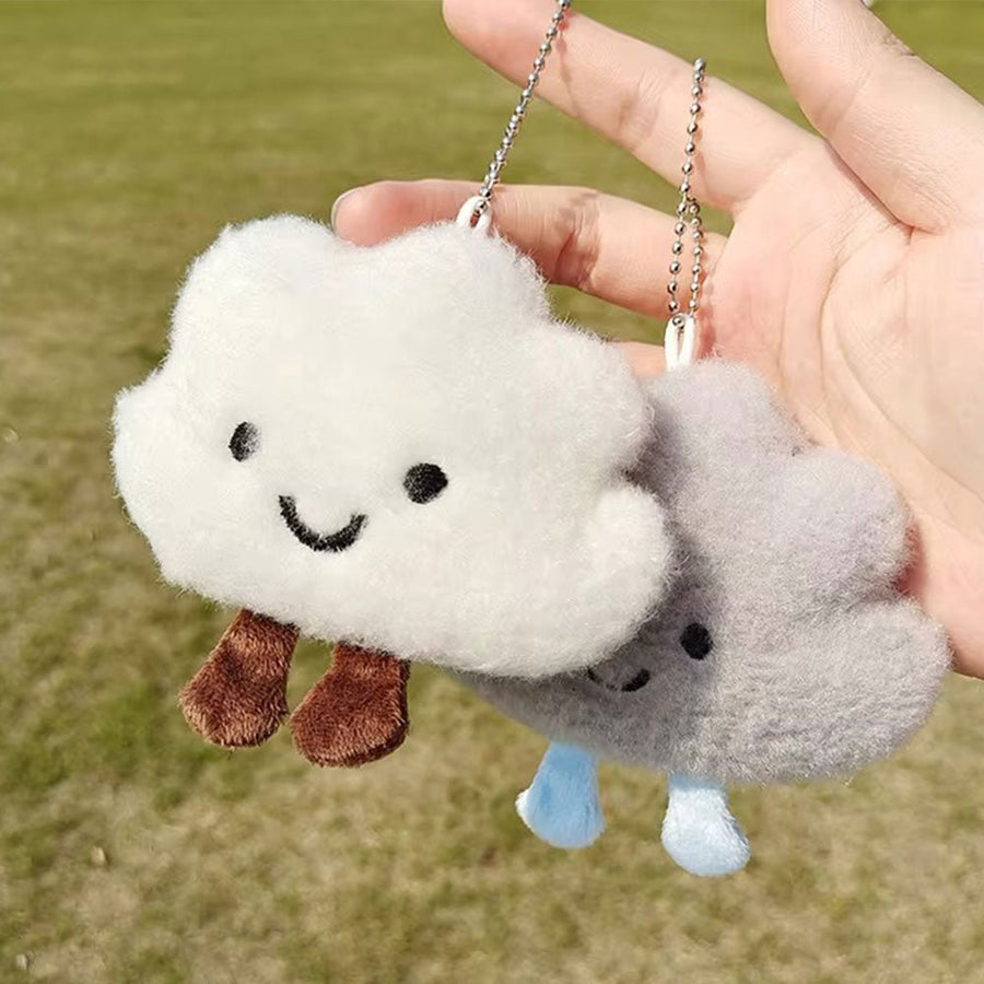 Fluffy Cloud Plush Keychain – Soft & Smiley Charm Assorted - The Happy Toy Store