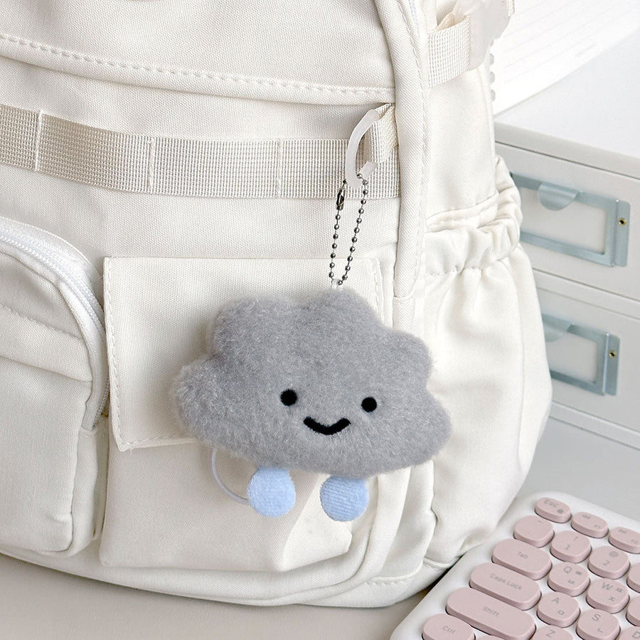 Fluffy Cloud Plush Keychain – Soft & Smiley Charm Assorted - The Happy Toy Store