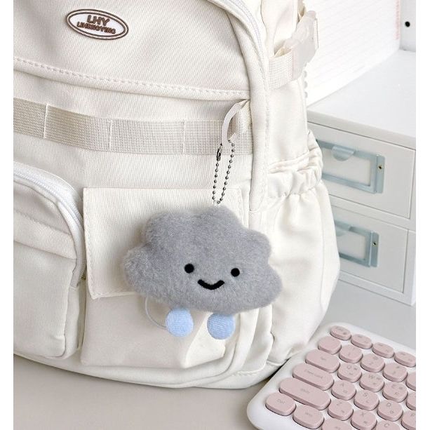 Fluffy Cloud Plush Keychain – Soft & Smiley Charm Assorted - The Happy Toy Store