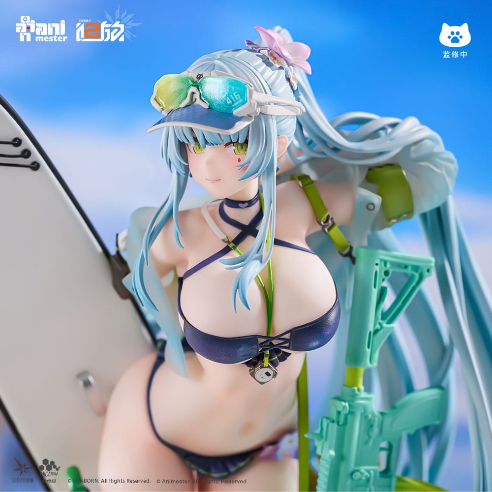 Girls' Frontline 2: Exilium Statue 1/7 HK416 Cerulean Breaker 24 cm - The Happy Toy Store