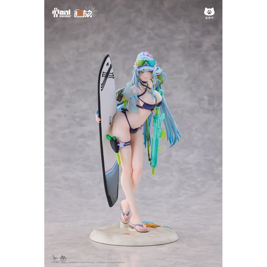 Girls' Frontline 2: Exilium Statue 1/7 HK416 Cerulean Breaker 24 cm - The Happy Toy Store