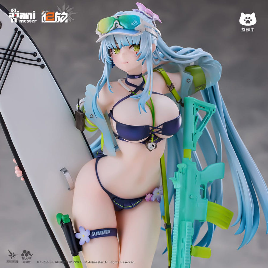Girls' Frontline 2: Exilium Statue 1/7 HK416 Cerulean Breaker 24 cm - The Happy Toy Store