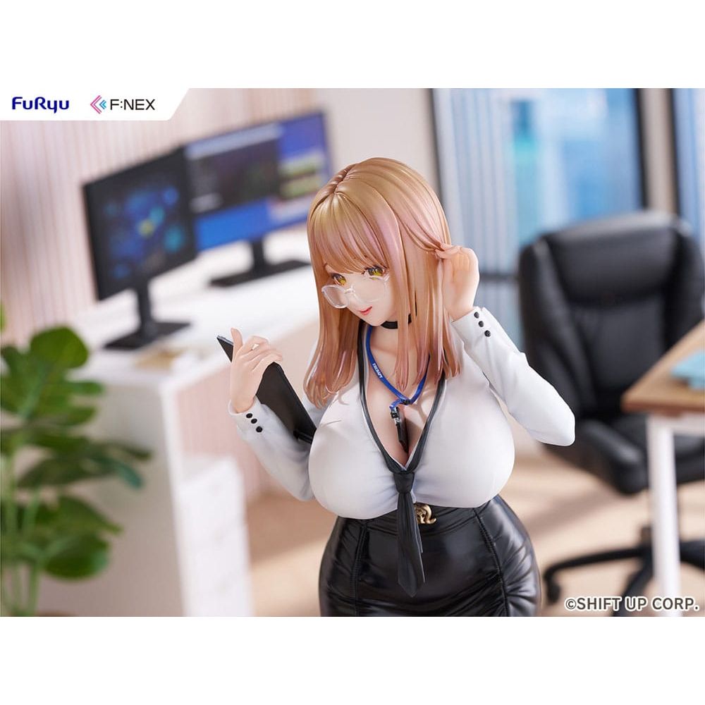 Goddess of Victory: Nikke F:Nex PVC Statue 1/7 Emma Office Therapy 25 cm - The Happy Toy Store