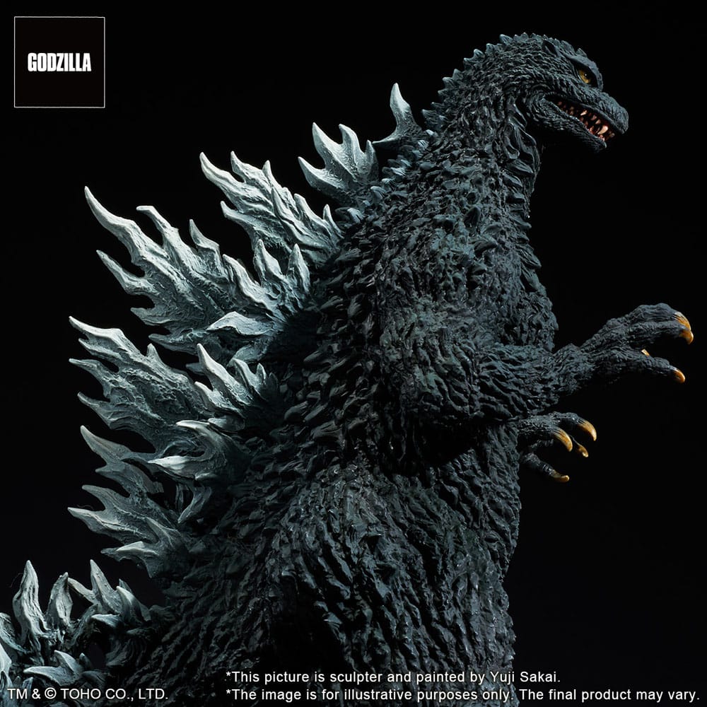 Godzilla against Mechagodzilla 2002 TOHO Yuji Sakai Modeling Collection PVC Statue Godzilla Battle in the Storm 28 cm - The Happy Toy Store