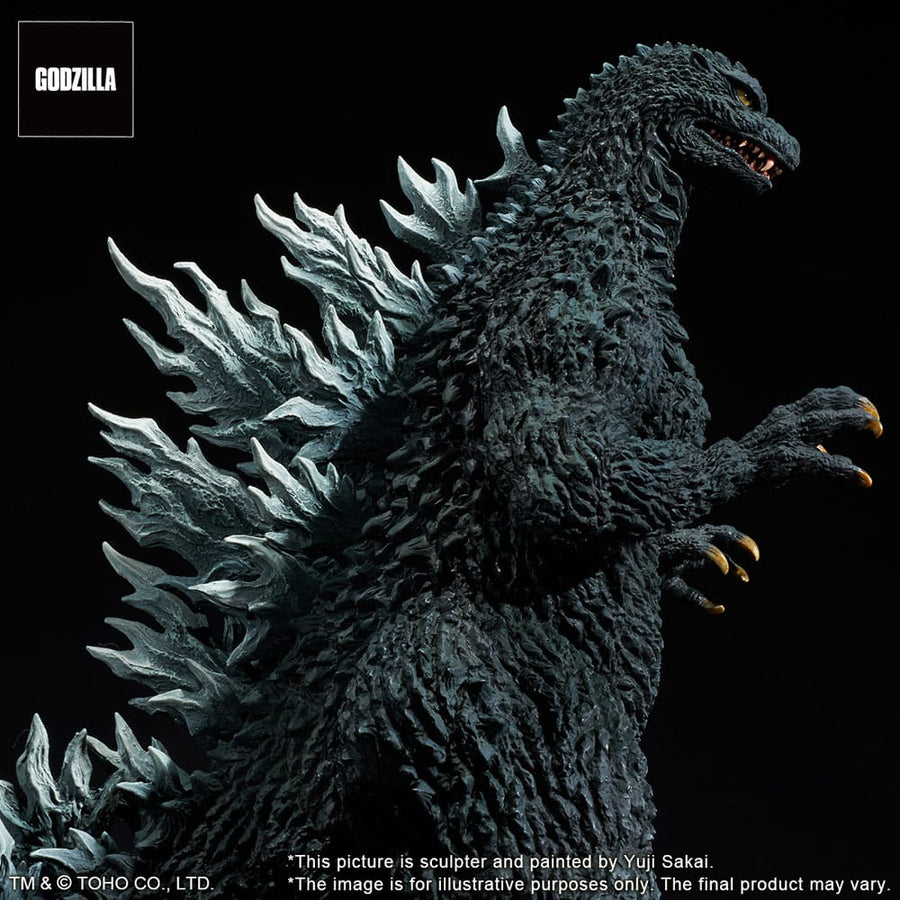 Godzilla against Mechagodzilla 2002 TOHO Yuji Sakai Modeling Collection PVC Statue Godzilla Battle in the Storm 28 cm - The Happy Toy Store