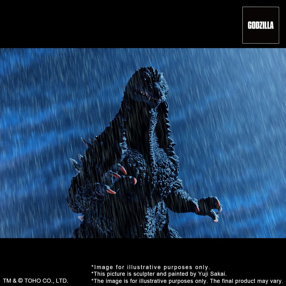 Godzilla against Mechagodzilla 2002 TOHO Yuji Sakai Modeling Collection PVC Statue Godzilla Battle in the Storm 28 cm - The Happy Toy Store