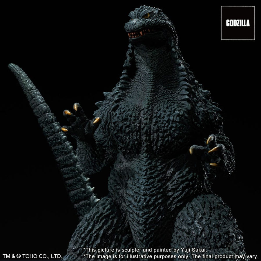 Godzilla against Mechagodzilla 2002 TOHO Yuji Sakai Modeling Collection PVC Statue Godzilla Battle in the Storm 28 cm - The Happy Toy Store