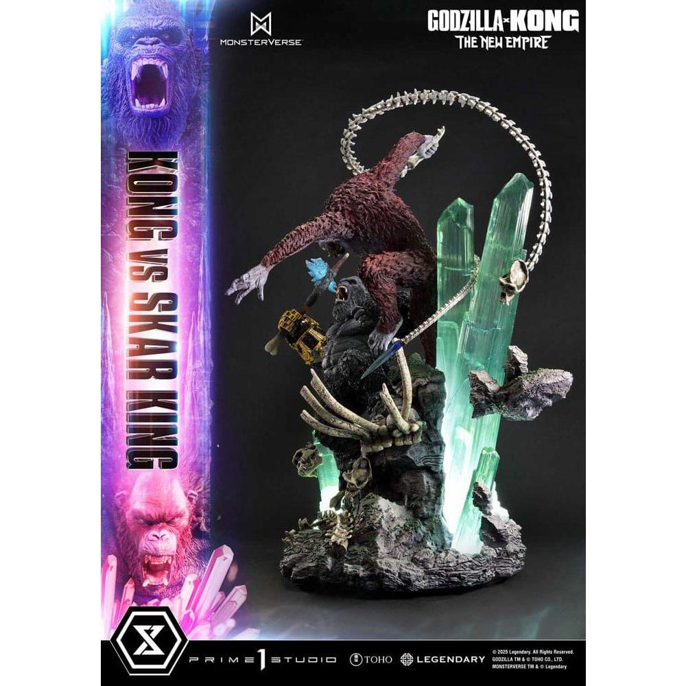Godzilla x Kong: The New Empire Ultimate Diorama Masterline Series Statue Kong vs Skar King 104 cm - The Happy Toy Store