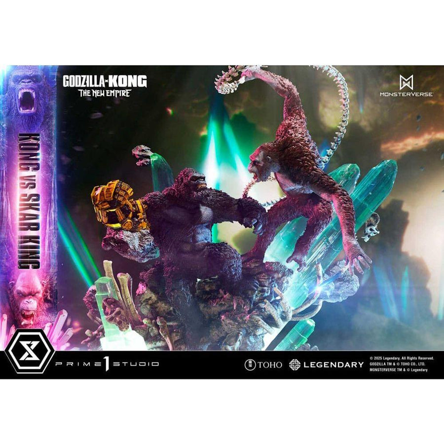 Godzilla x Kong: The New Empire Ultimate Diorama Masterline Series Statue Kong vs Skar King 104 cm - The Happy Toy Store