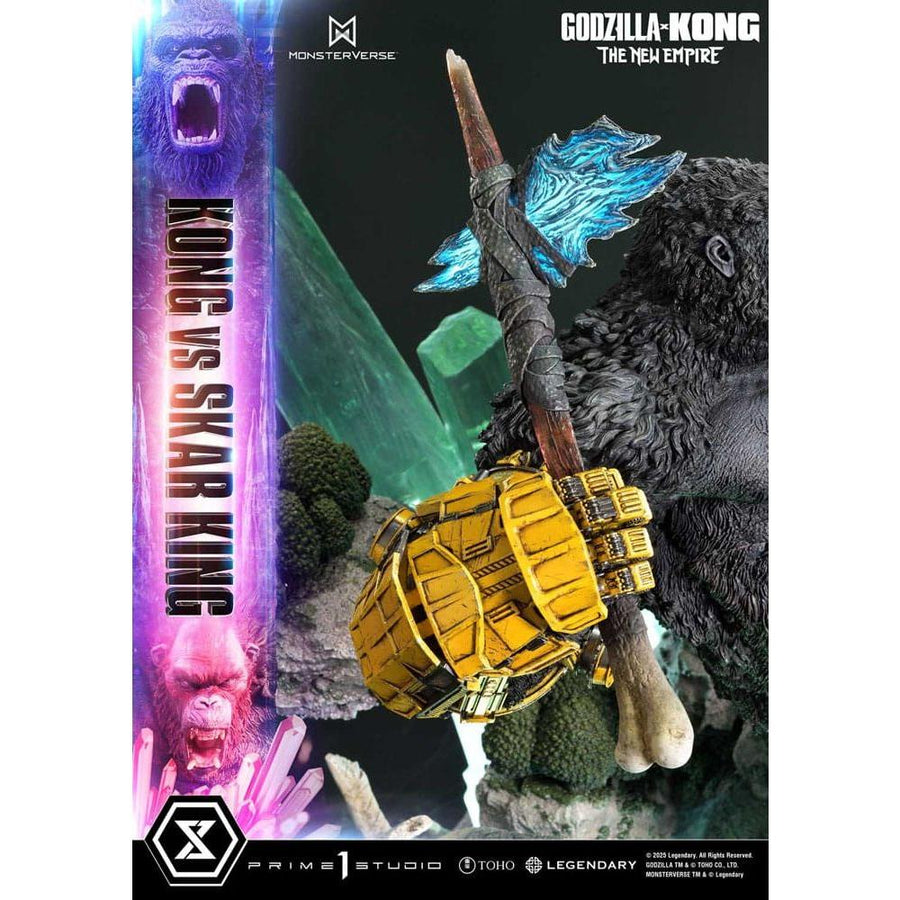 Godzilla x Kong: The New Empire Ultimate Diorama Masterline Series Statue Kong vs Skar King 104 cm - The Happy Toy Store