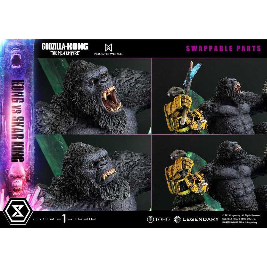 Godzilla x Kong: The New Empire Ultimate Diorama Masterline Series Statue Kong vs Skar King 104 cm - The Happy Toy Store