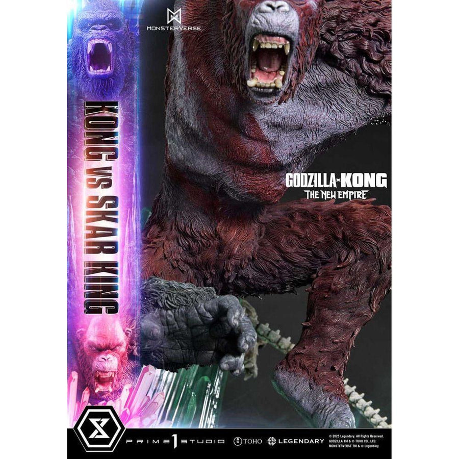 Godzilla x Kong: The New Empire Ultimate Diorama Masterline Series Statue Kong vs Skar King 104 cm - The Happy Toy Store