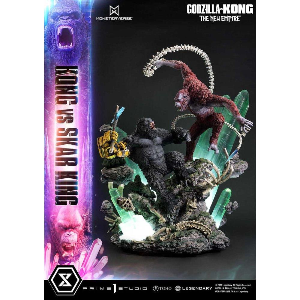 Godzilla x Kong: The New Empire Ultimate Diorama Masterline Series Statue Kong vs Skar King 104 cm - The Happy Toy Store