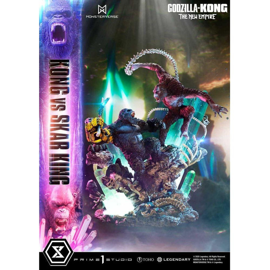 Godzilla x Kong: The New Empire Ultimate Diorama Masterline Series Statue Kong vs Skar King 104 cm - The Happy Toy Store