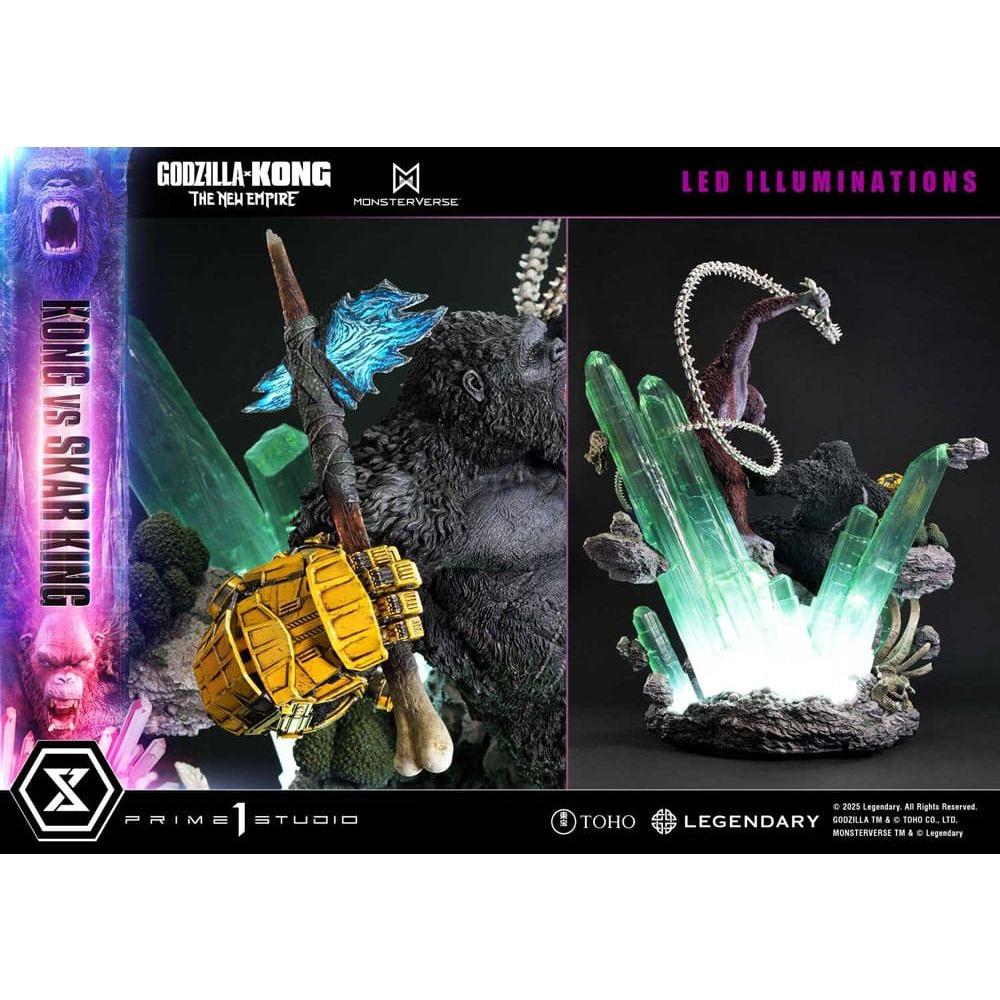 Godzilla x Kong: The New Empire Ultimate Diorama Masterline Series Statue Kong vs Skar King 104 cm - The Happy Toy Store