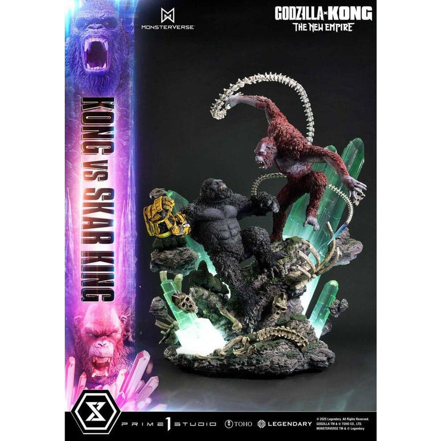 Godzilla x Kong: The New Empire Ultimate Diorama Masterline Series Statue Kong vs Skar King 104 cm - The Happy Toy Store