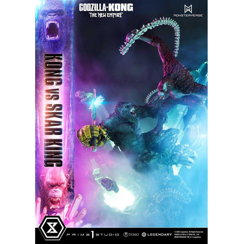 Godzilla x Kong: The New Empire Ultimate Diorama Masterline Series Statue Kong vs Skar King 104 cm - The Happy Toy Store