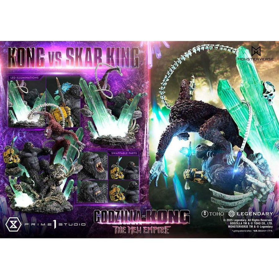 Godzilla x Kong: The New Empire Ultimate Diorama Masterline Series Statue Kong vs Skar King 104 cm - The Happy Toy Store